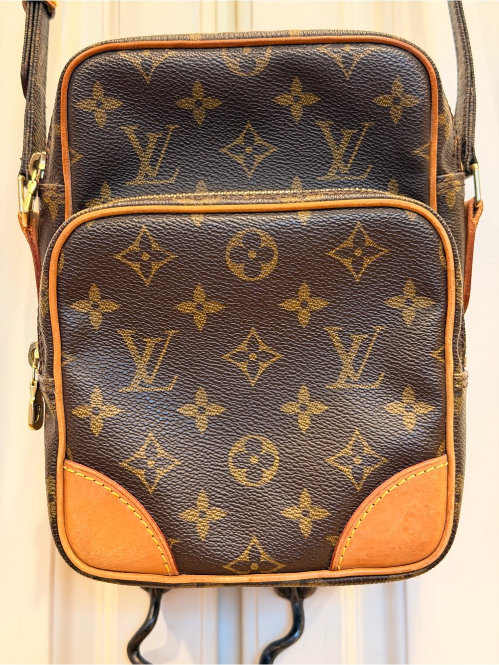 Vintage Louis Vuitton Amazone Brown Monogram Canvas Crossbody Bag